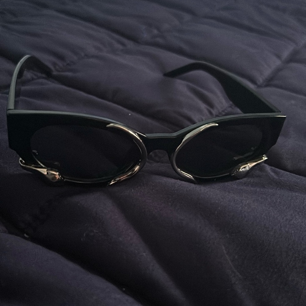 black festival sunglasses